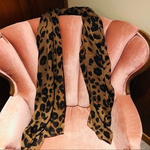 Cheetah print scarf